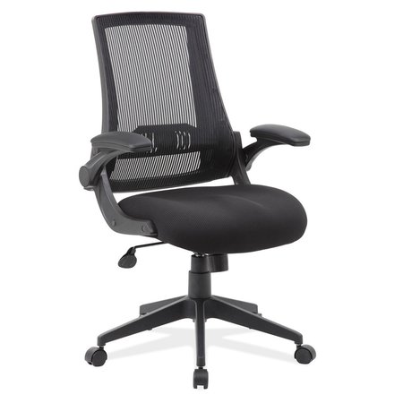 OFFICESOURCE Pennington Collection Flip Arm Mesh Back Task Chair with Black Frame 678FBK